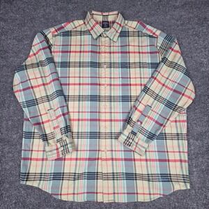 DANIEL CREMIEUX COLLECTION Men's Plaid Long Sleeve Button Down Shirt XXL
